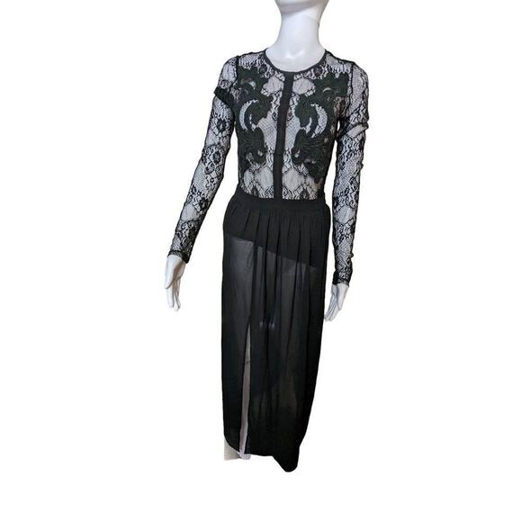 Angie Women's Maxi Dress with Embroidered Top and Open Back - Size S - Picture 1 of 8